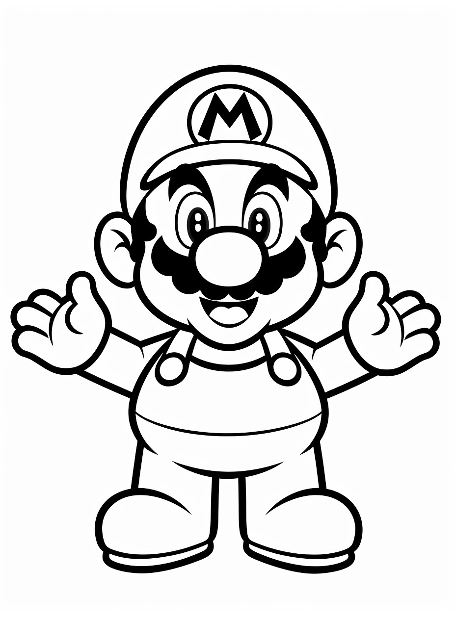 para colorear de Super Mario Bros, Super Mario Bros, Super Mario, 