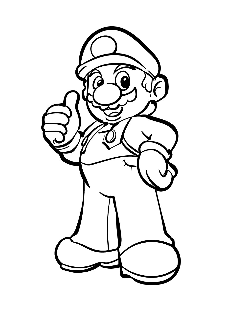 para colorear de Super Mario Bros, Super Mario Bros, Super Mario, 