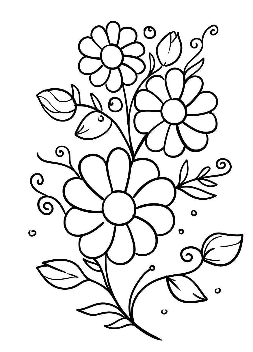 Dibujo De Flores Para, dibujo de flores para colorear, dibujo de flores para imprimir, dibujo de flores para colorear e imprimir, dibujo de flores para pintar, dibujo de flores para bordar, 