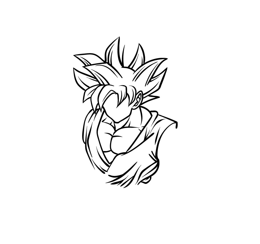 dibujar son goku, cómo dibujar son goku, como dibujar son goku facil,