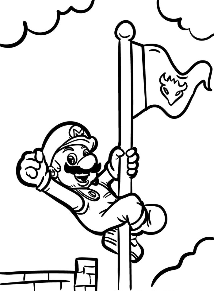 para colorear de Super Mario Bros, Super Mario Bros, Super Mario, 