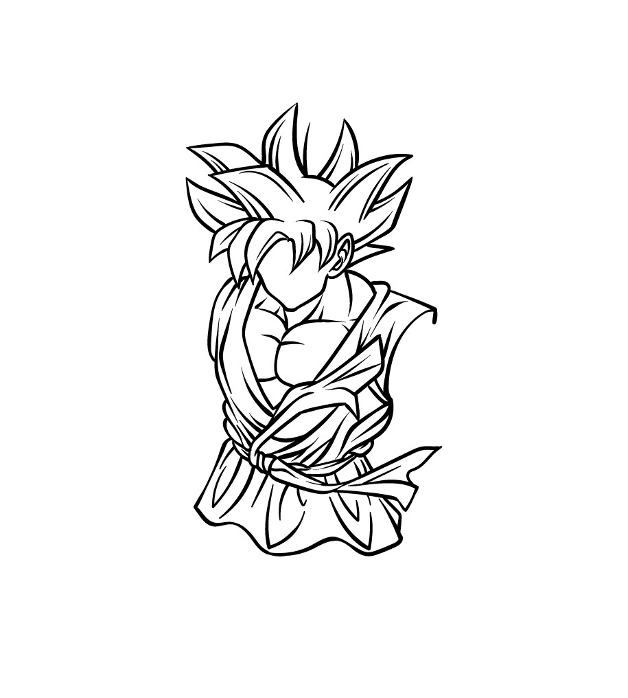 dibujar son goku, cómo dibujar son goku, como dibujar son goku facil,