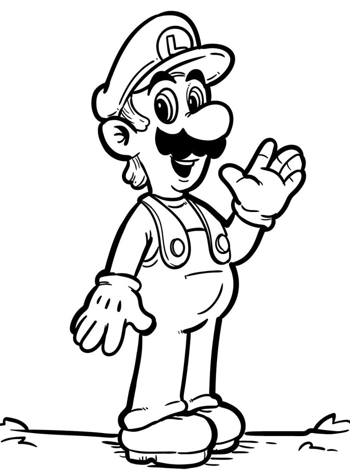 para colorear de Super Mario Bros, Super Mario Bros, Super Mario, 