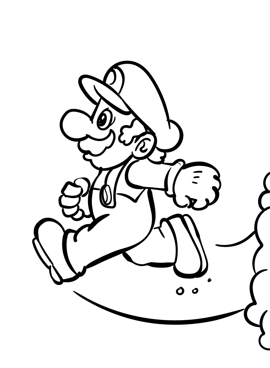 para colorear de Super Mario Bros, Super Mario Bros, Super Mario, 