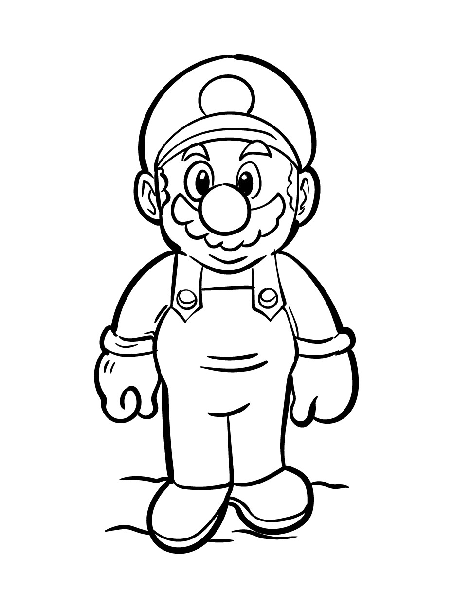 para colorear de Super Mario Bros, Super Mario Bros, Super Mario, 