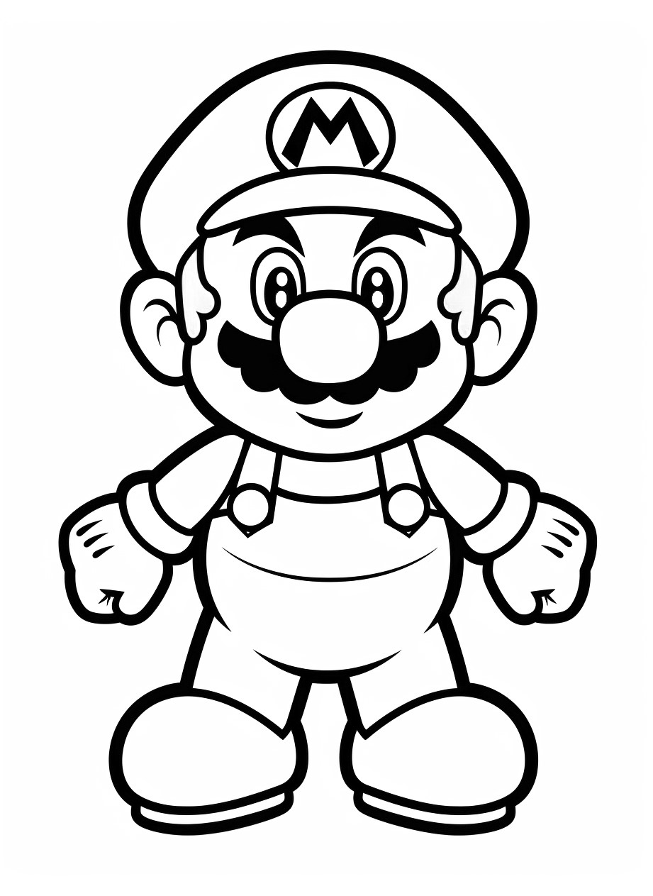 para colorear de Super Mario Bros, Super Mario Bros, Super Mario, 