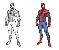 dibujar un Hombre Araña, Dibujo de Spiderman,
