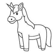 dibujar un unicornio, unicornio en solo 9 sencillos , ¡comencemos!, crea un contorno de la cabeza del unicornio, a continuación, delinea el cuerpo, luego, dibuja las patas delanteras, completa las cuatro patas, luego, agrega la cola peluda, dibuja el cuerno puntiagudo, 
agrega patrones y detalles sobre, 