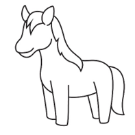 dibujar un unicornio, unicornio en solo 9 sencillos , ¡comencemos!, crea un contorno de la cabeza del unicornio, a continuación, delinea el cuerpo, luego, dibuja las patas delanteras, completa las cuatro patas, luego, agrega la cola peluda, 
