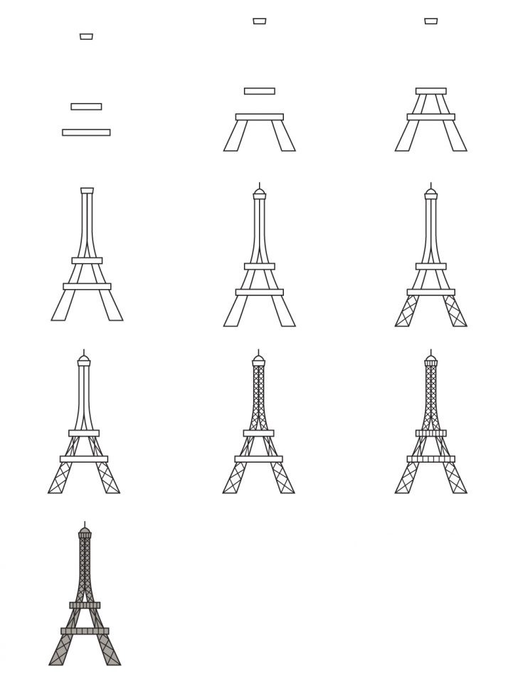 como dibujar la torre eiffel, como dibujar la torre eiffel paso a paso, como dibujar la torre eiffel para niños, dibujar la torre eiffel,