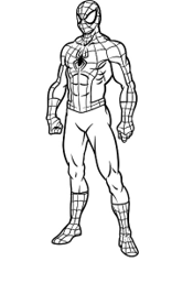 dibujar un Hombre Araña, Dibujo de Spiderman, prepararse para este dibujo del hombre araña, Cómo dibujar a Spiderman, dibuja el pecho y los brazos de Spiderman, dibuja un poco más del cuerpo, el resto del contorno del cuerpo de Spiderman, termina tu dibujo de Spiderman,